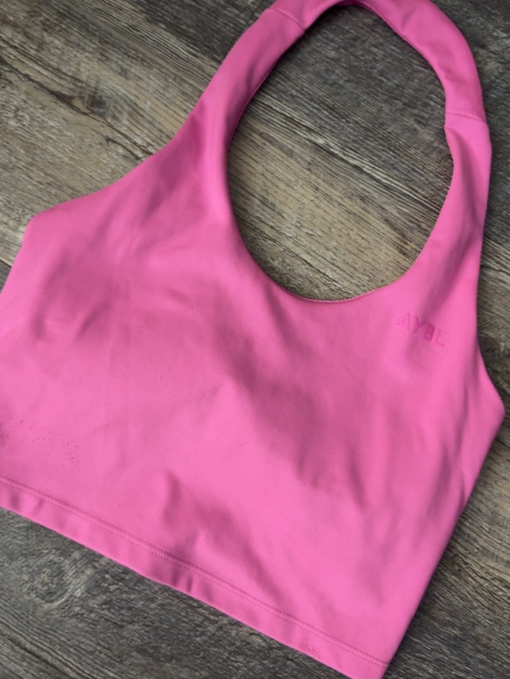 AYBL Pink Scoop Neck Sports Bra